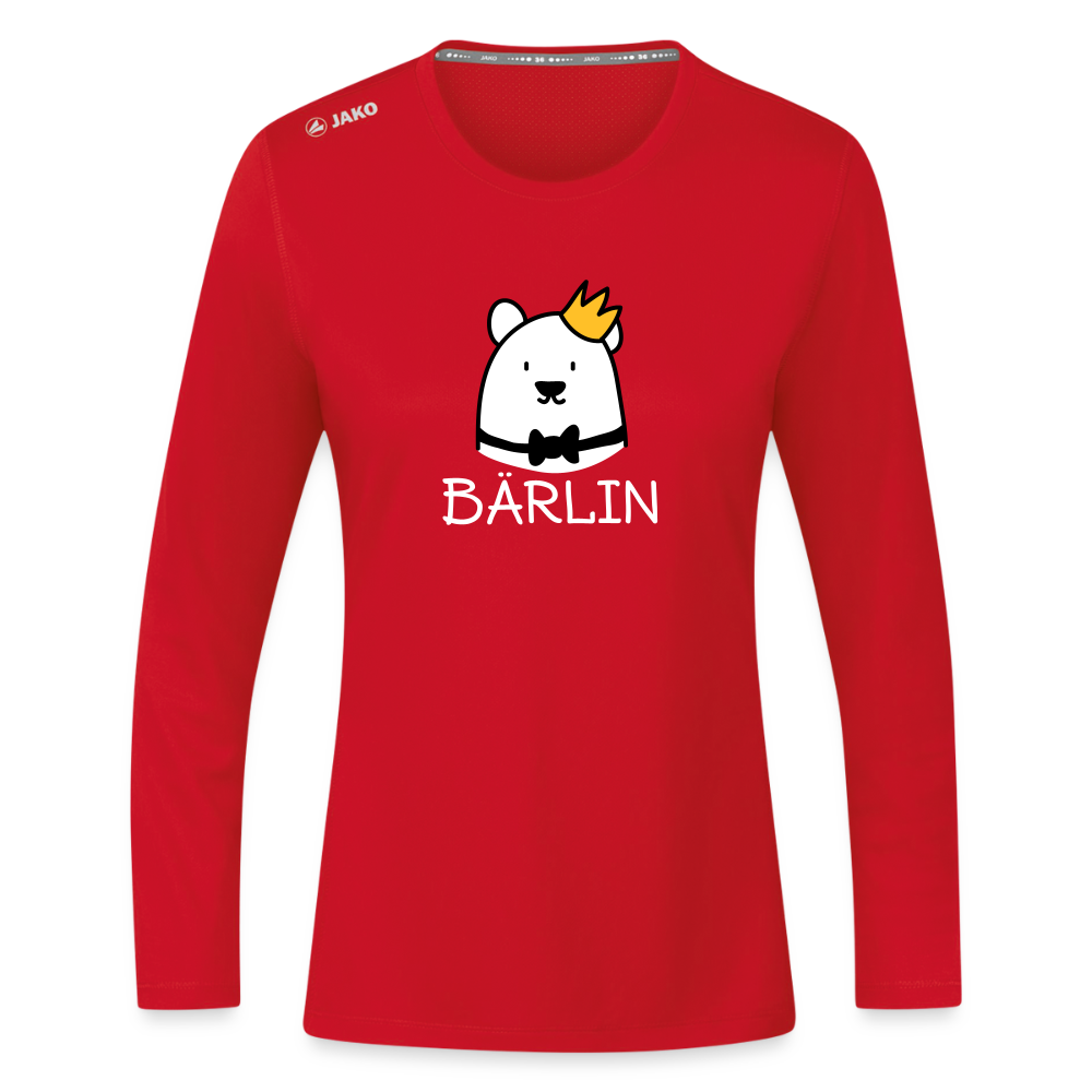 Bärlin - Frauen Sport Langarmshirt - Rot