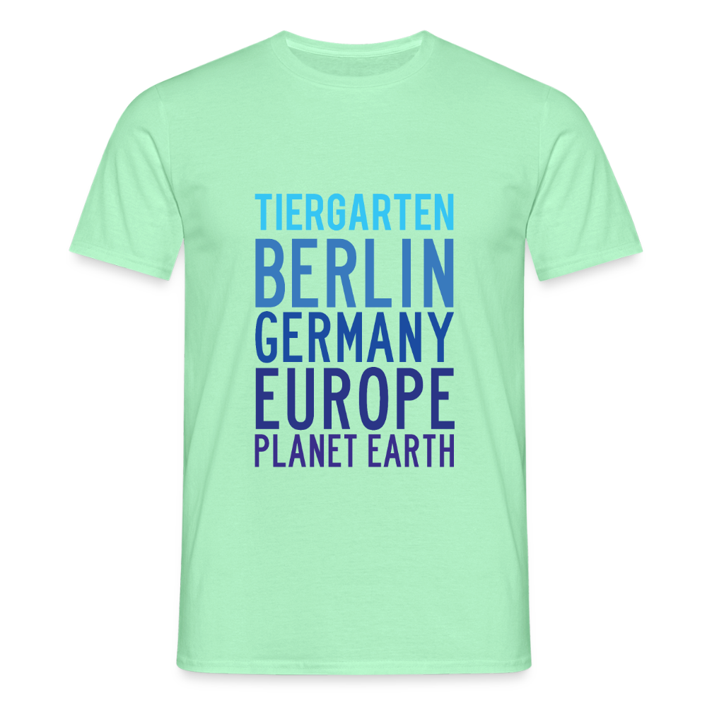 Tiergarten Planet Earth - Männer Premium T-Shirt - Mintgrün