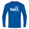 Remix. - Männer Sport Langamshirt - Royalblau
