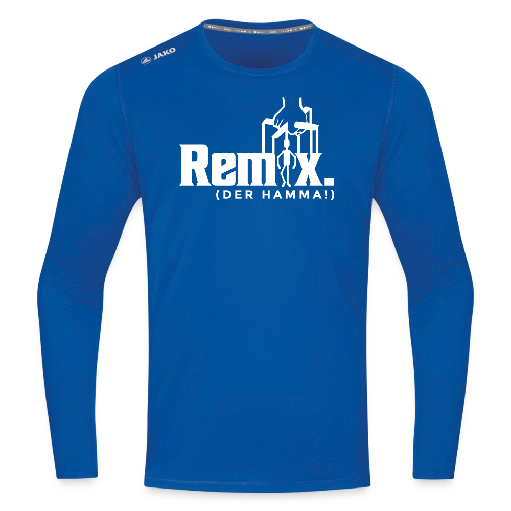 Remix. - Männer Sport Langamshirt - Royalblau