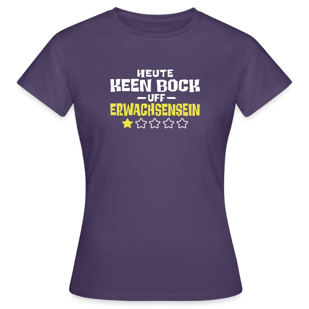 Keen Bock uff Erwachsensein - Frauen Premium T-Shirt - Dunkellila