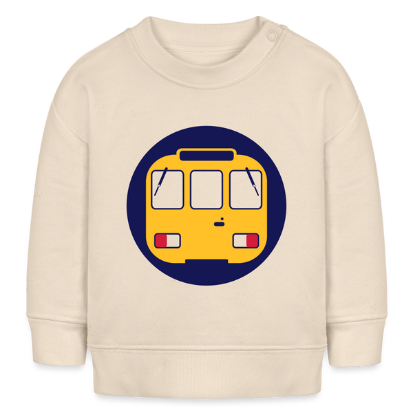U-Bahntunnel - Baby Bio Pullover - Weißgrau