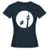 Hund am Fernsehturm - Frauen Premium T-Shirt - Navy