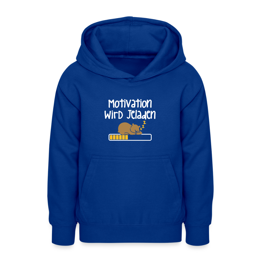 Motivation Wird Jeladen Warten - Teenager Hoodie - Royalblau