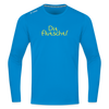 Dit flutscht! - Männer Sport Langamshirt - Saphirblau
