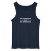 Ick quatsche nur für Süßkram - Männer Tank Top - Navy