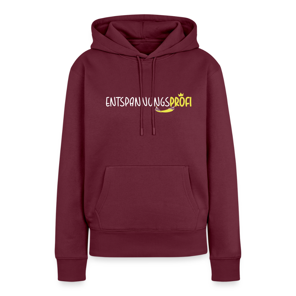 Entspannungsprofi - Frauen Premium Hoodie - Burgunderrot