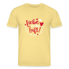 Liebe in der Luft! Berliner Luft! - Unisex Bio T-Shirt - Gelb Viva