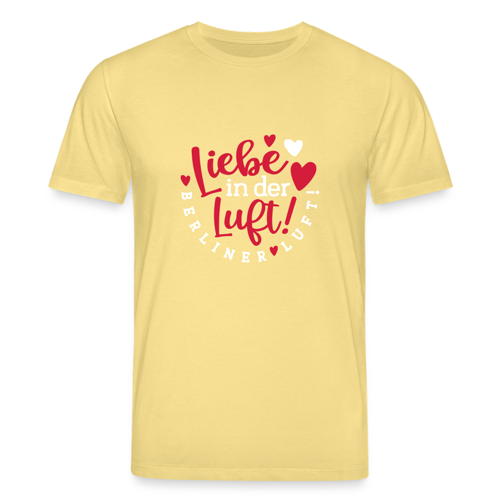 Liebe in der Luft! Berliner Luft! - Unisex Bio T-Shirt - Gelb Viva