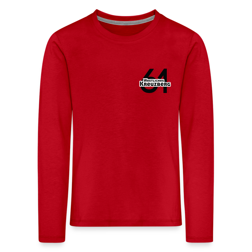 Westliches Kreuzberg  - Kinder Langarmshirt - Rot