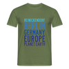 Reinickendorf Planet Earth - Männer Premium T-Shirt - Militärgrün