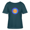 Marzahn Retro - Relaxed Rundhals Frauen Bio-T-Shirt - Dunkles Petrol