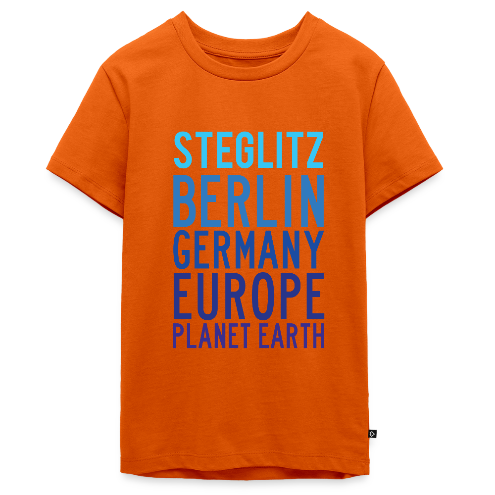 Steglitz Planet Earth - Teenager Premium T-Shirt - Orange