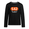 S42 - Teenager Langarmshirt - Schwarz