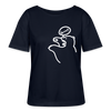 Böser Berliner Bär - Relaxed Rundhals Frauen Bio-T-Shirt - Navy