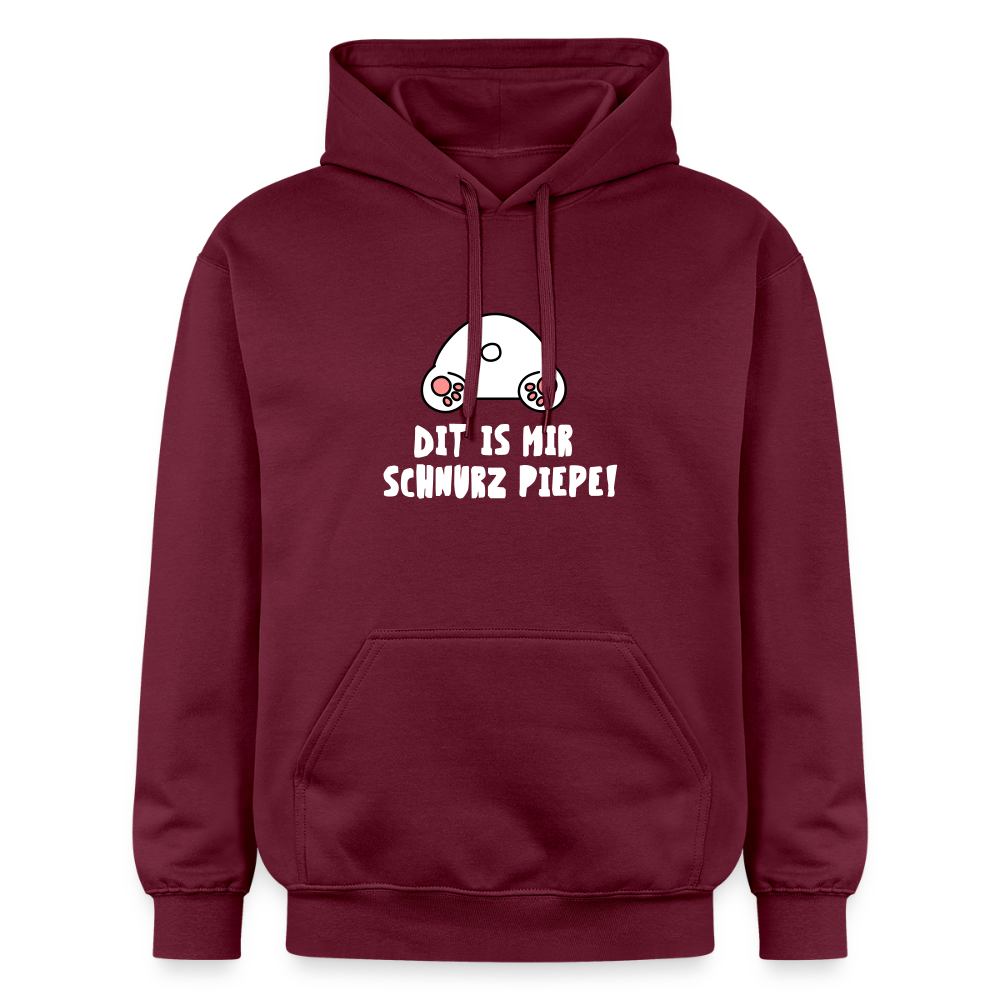 Dit is mir Schnurz Piepe - Hoodie - Maroon