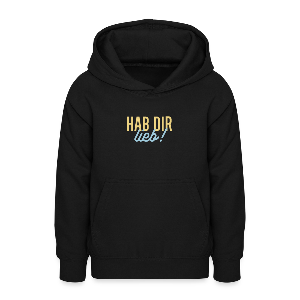 Hab Dir Lieb! - Teenager Hoodie - Schwarz