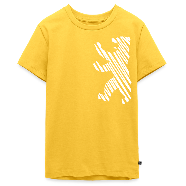 Berliner Bär im Netz - weiß - Teenager Premium T-Shirt - Gelb
