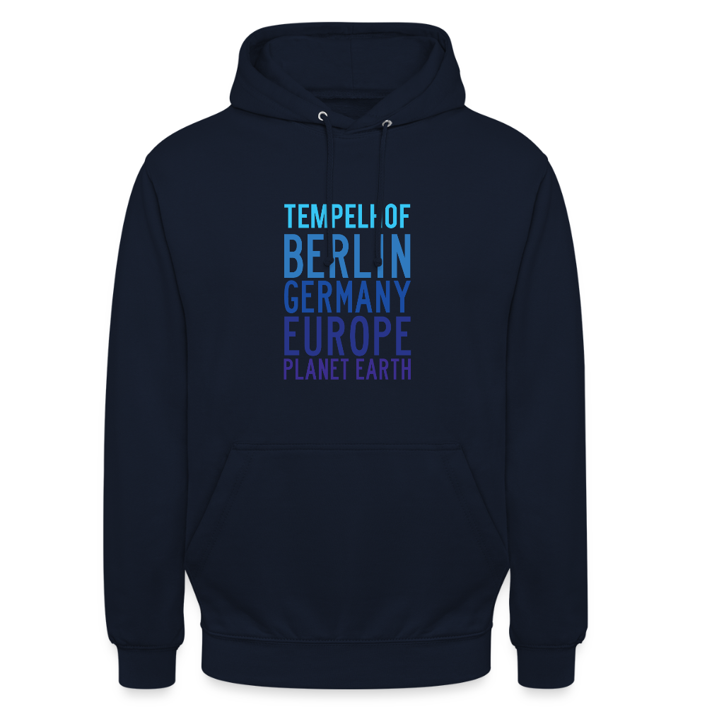 Tempelhof Planet Earth - Unisex Hoodie - Navy