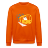 Bär in U-Bahn Kommt - Unisex Bio Sweatshirt - Tieforange