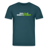 Nich faul! Energieeffizient! - Unisex Bio T-Shirt - Dunkles Petrol