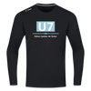 U7 - Männer Sport Langamshirt - Schwarz
