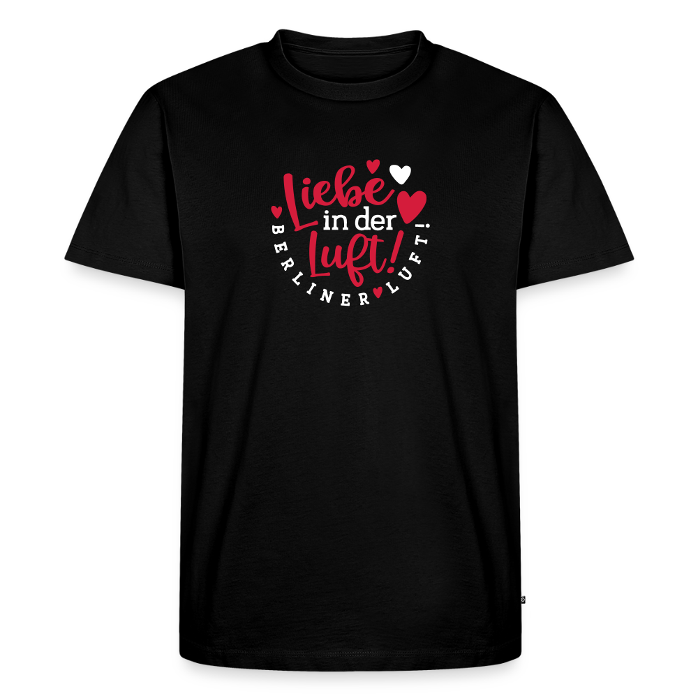 Liebe in der Luft! Berliner Luft! - Männer Premium T-Shirt - Schwarz