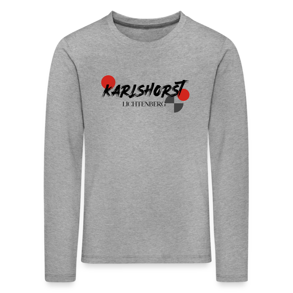 Karlshorst - Kinder Langarmshirt - Grau meliert