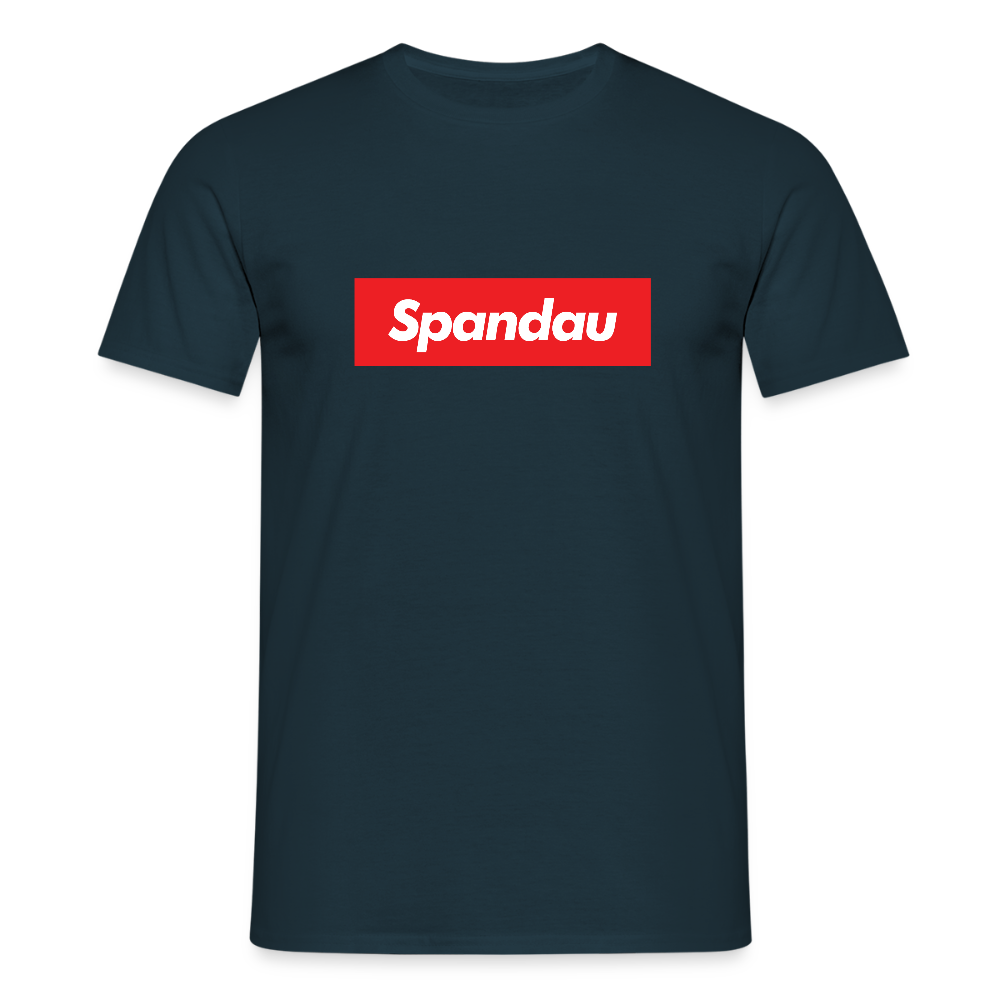 Spandau rot - Männer Premium T-Shirt - Navy