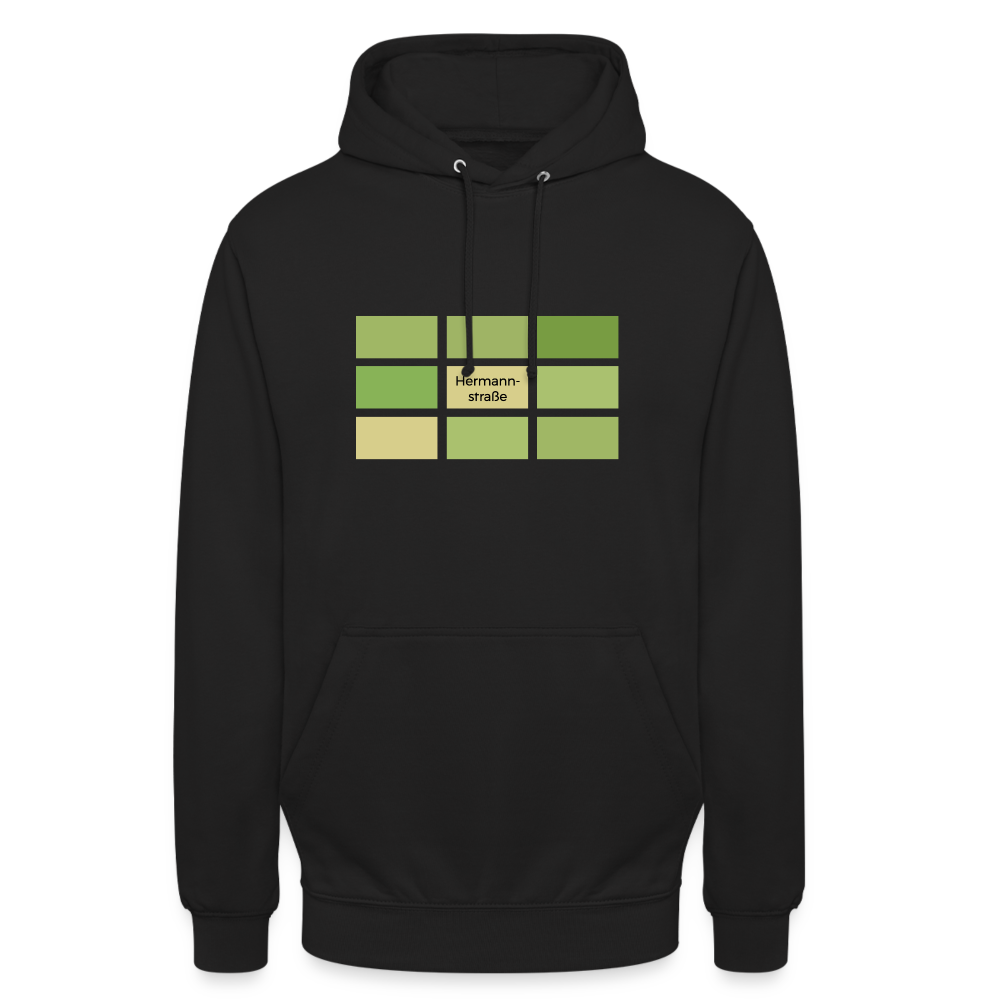 Hermanstrasse - Unisex Hoodie - Schwarz