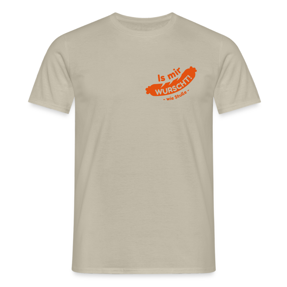 Is mir Wurscht - Männer Premium T-Shirt - Sandbeige