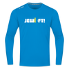 Jewieft! - Männer Sport Langamshirt - Saphirblau