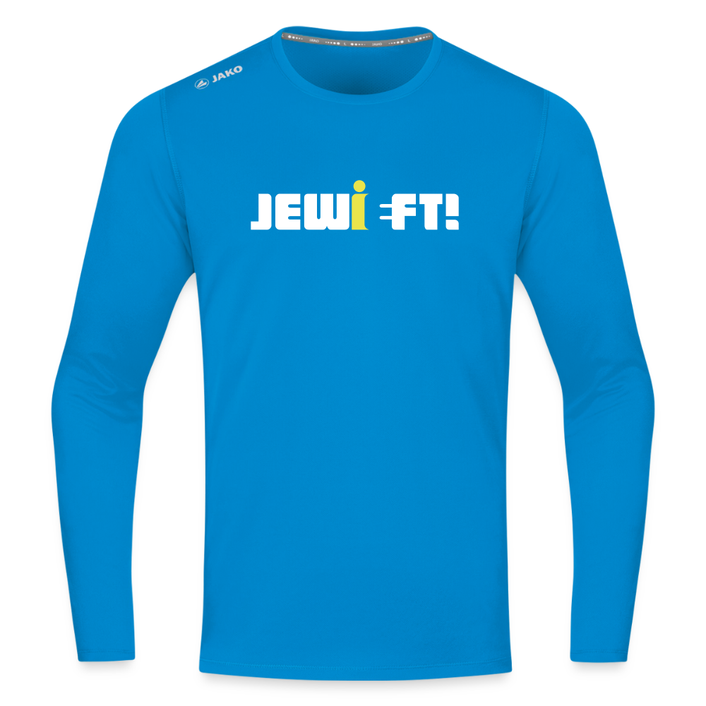 Jewieft! - Männer Sport Langamshirt - Saphirblau
