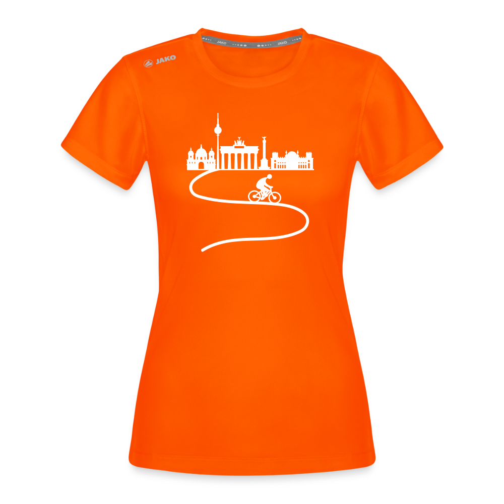 Aus der Stadt radeln - Frauen Sport-Shirt - Neonorange