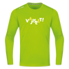 VAJISSET - Männer Sport Langamshirt - Neongrün