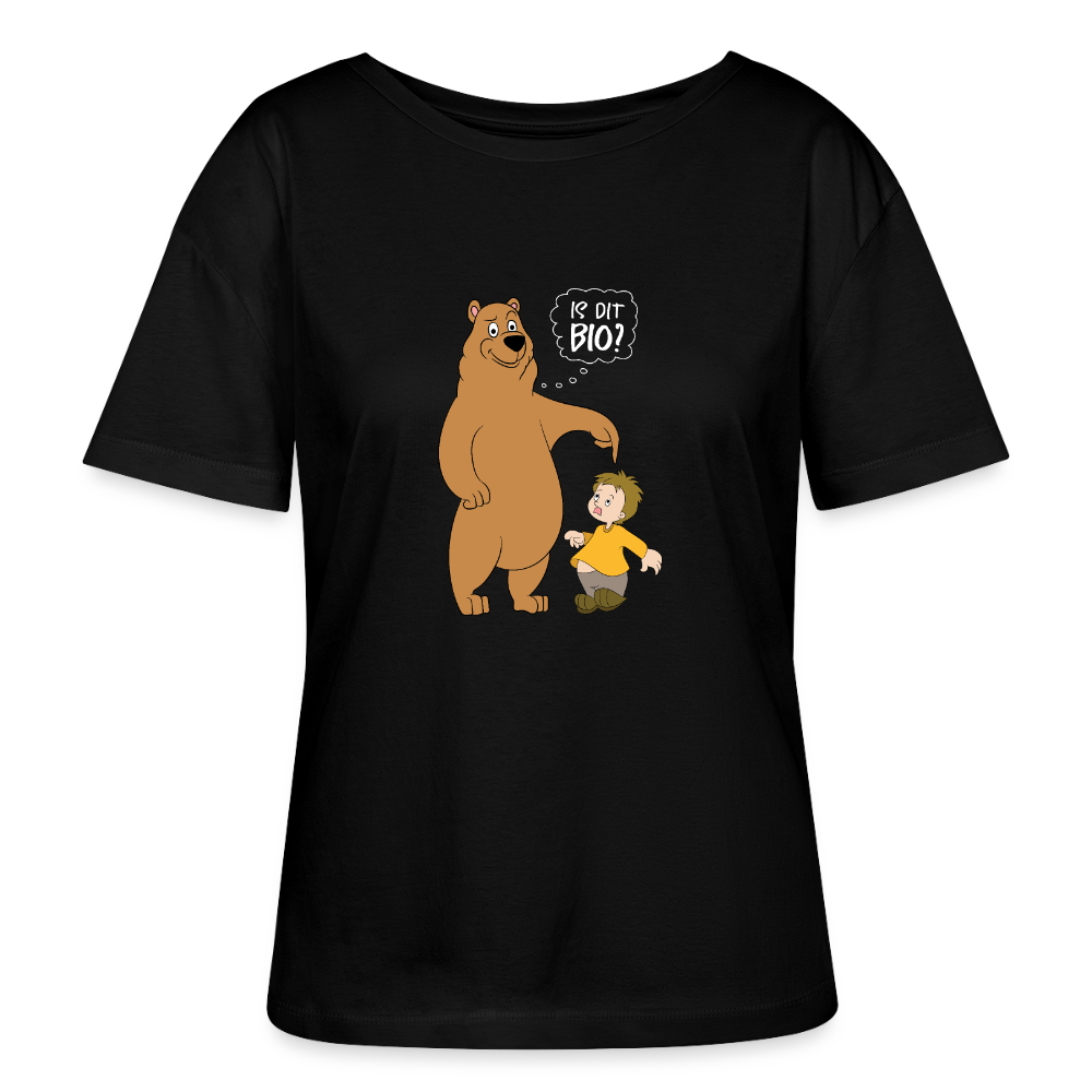 Is dit Bio? - Relaxed Rundhals Frauen Bio-T-Shirt - Schwarz
