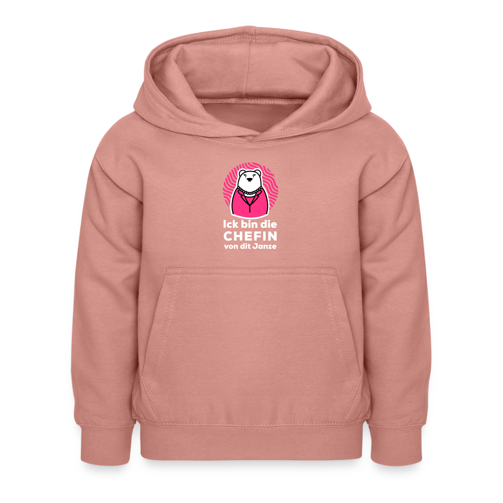 Chefin - Kinder Hoodie - Altrosa
