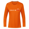 Jeduld am Ende - Frauen Sport Langarmshirt - Neonorange