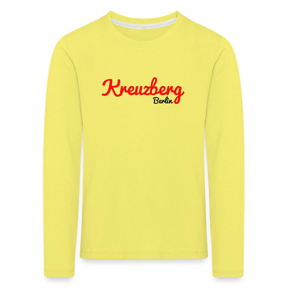 Kreuzberg Berlin - Kinder Langarmshirt - Gelb