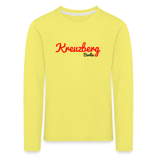 Kreuzberg Berlin - Kinder Langarmshirt - Gelb
