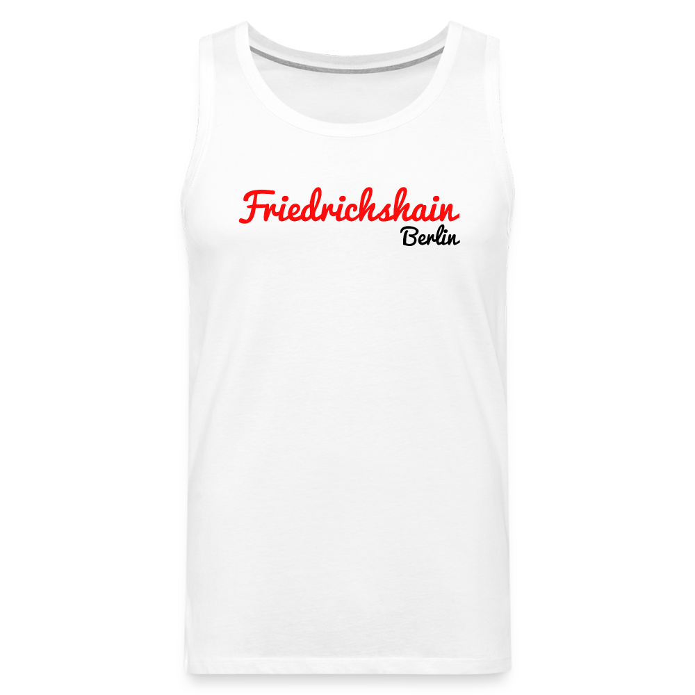 Friedrichshain Berlin - Männer Premium Tank Top - Weiß