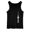 Fernsehturm Zick zack - Männer Tank Top - Schwarz