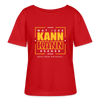 Wat Icke Kann, Kann Keener - Relaxed Rundhals Frauen Bio-T-Shirt - Rot