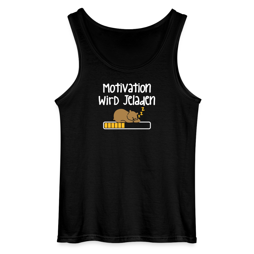Motivation Wird Jeladen Warten - Männer Tank Top - Schwarz