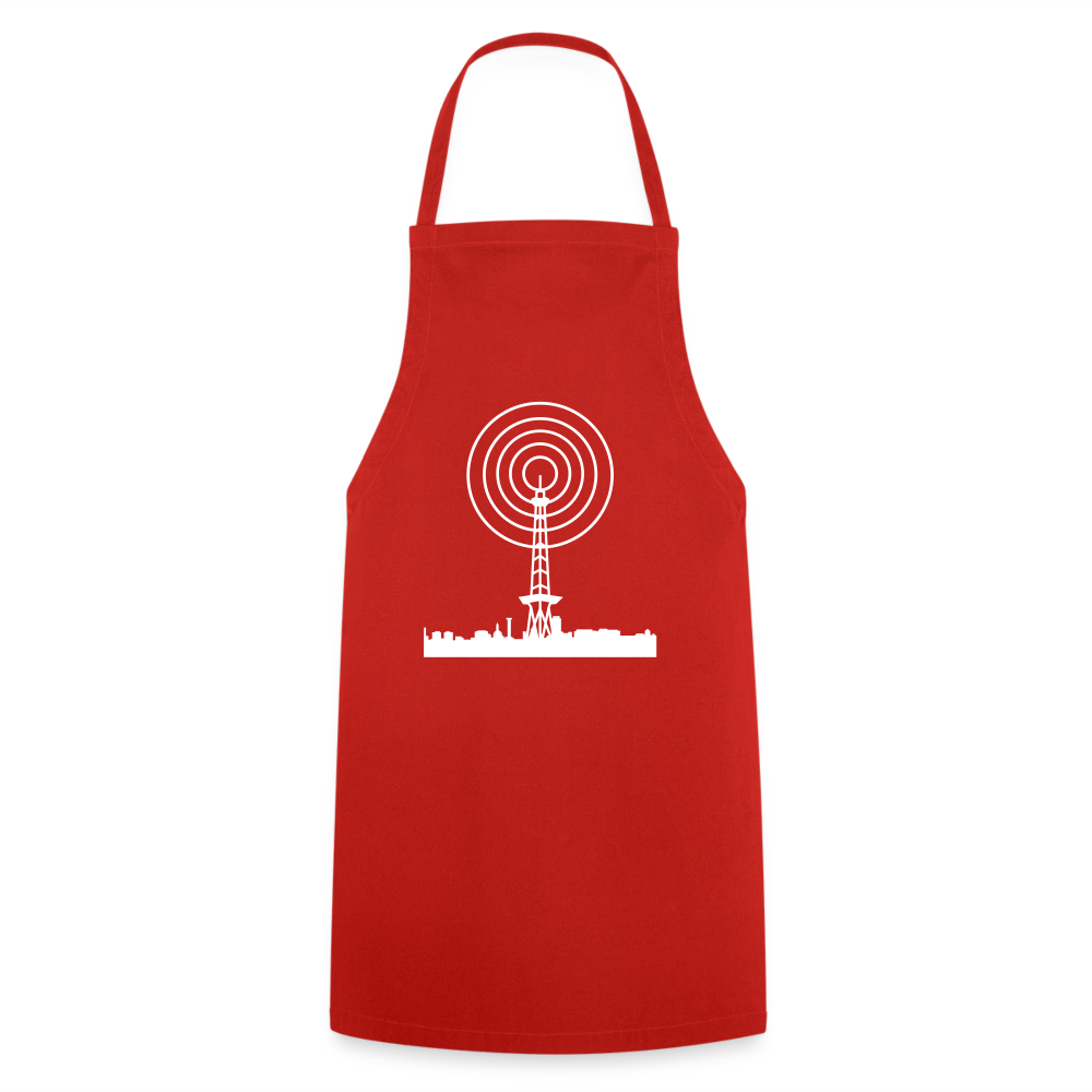 Funkturm im Fokus - Kochschürze - Rot