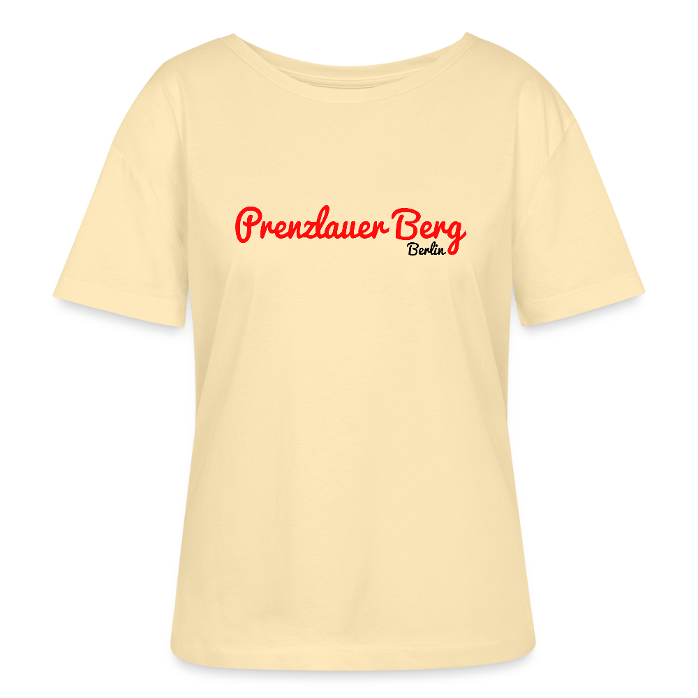 Prenzlauer Berg Berlin - Relaxed Rundhals Frauen Bio-T-Shirt - Creme