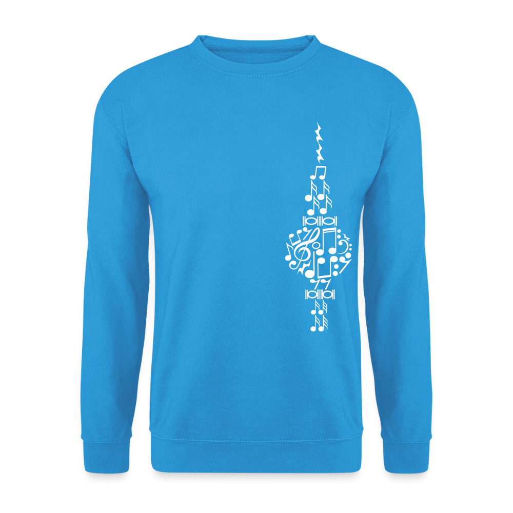 Fernsehturm der Noten - Unisex Pullover - Meeresblau