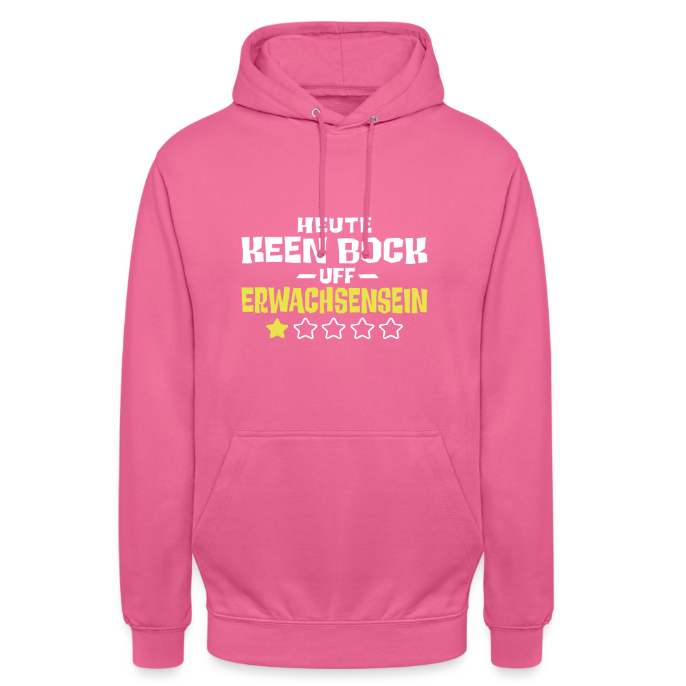 Keen Bock uff Erwachsensein - Unisex Hoodie - Pink