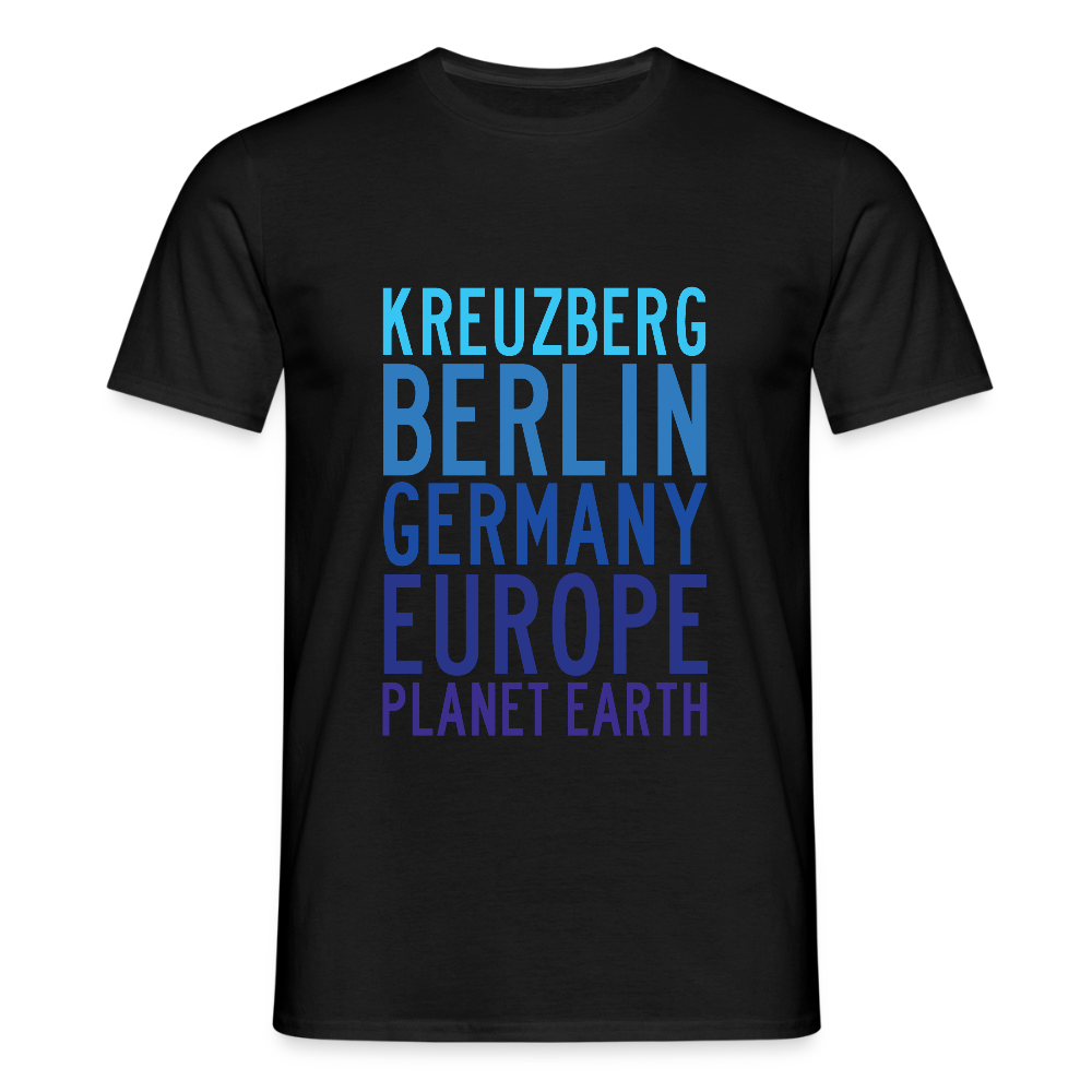 Kreuzberg - Planet Earth - Männer Premium T-Shirt - Schwarz