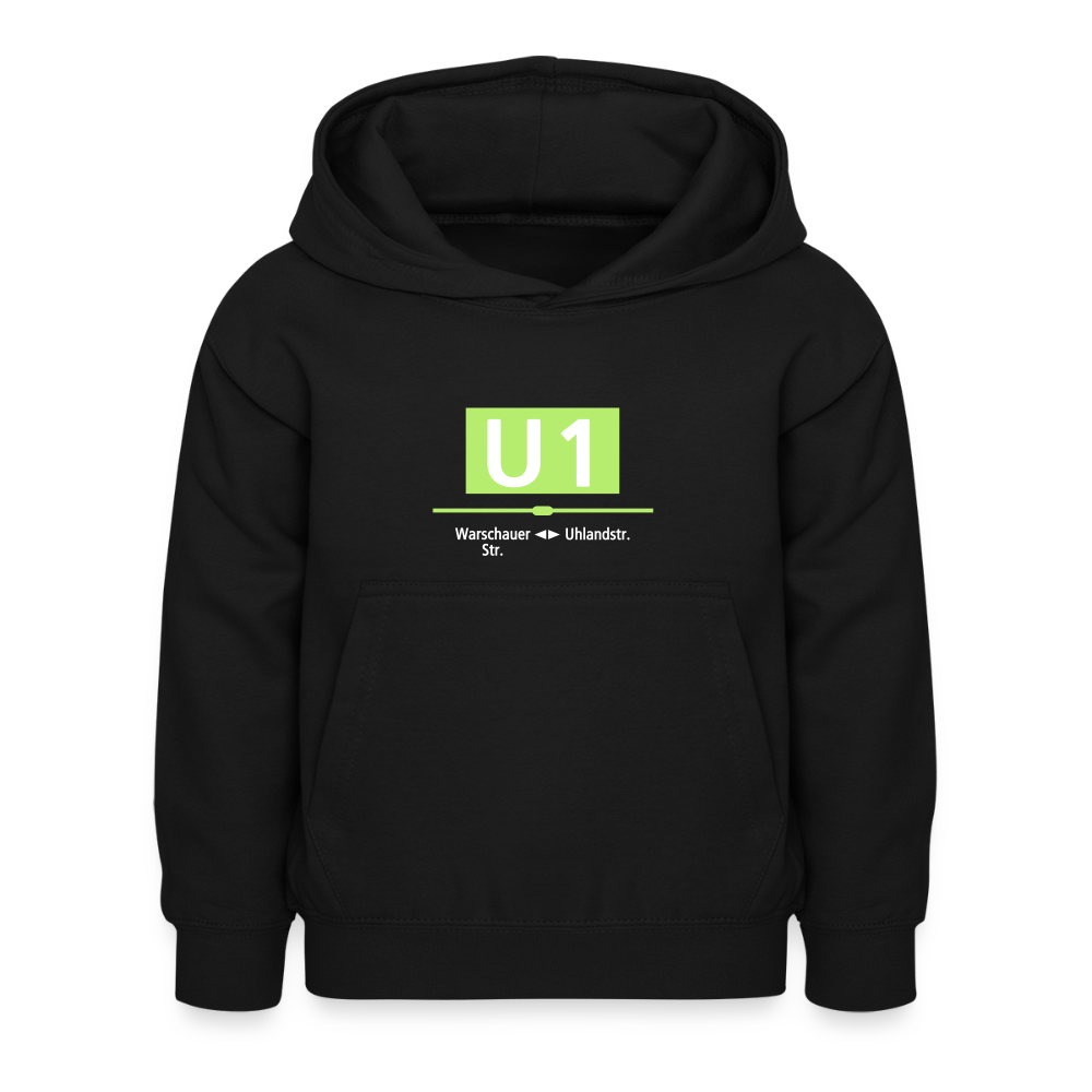 U1 - Kinder Hoodie - Schwarz